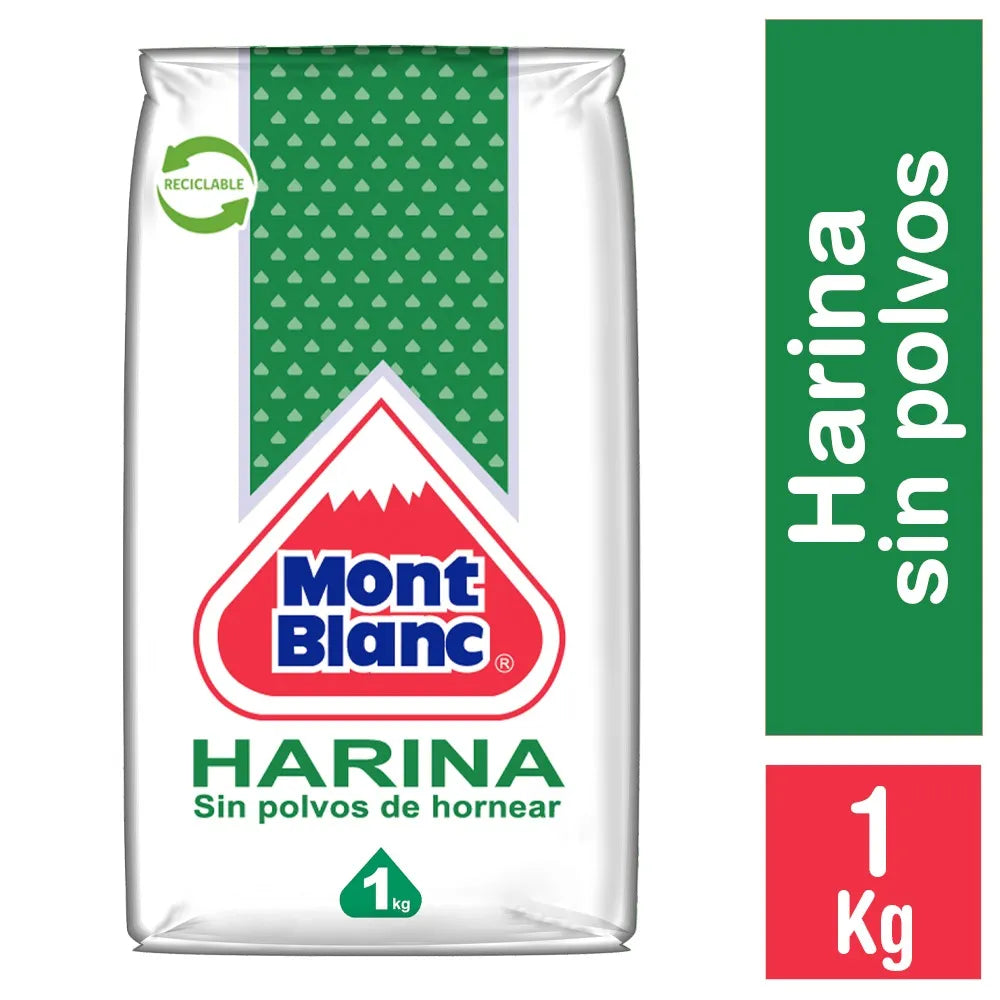 Harina Mont Blanc Sin Polvos 1 Kg