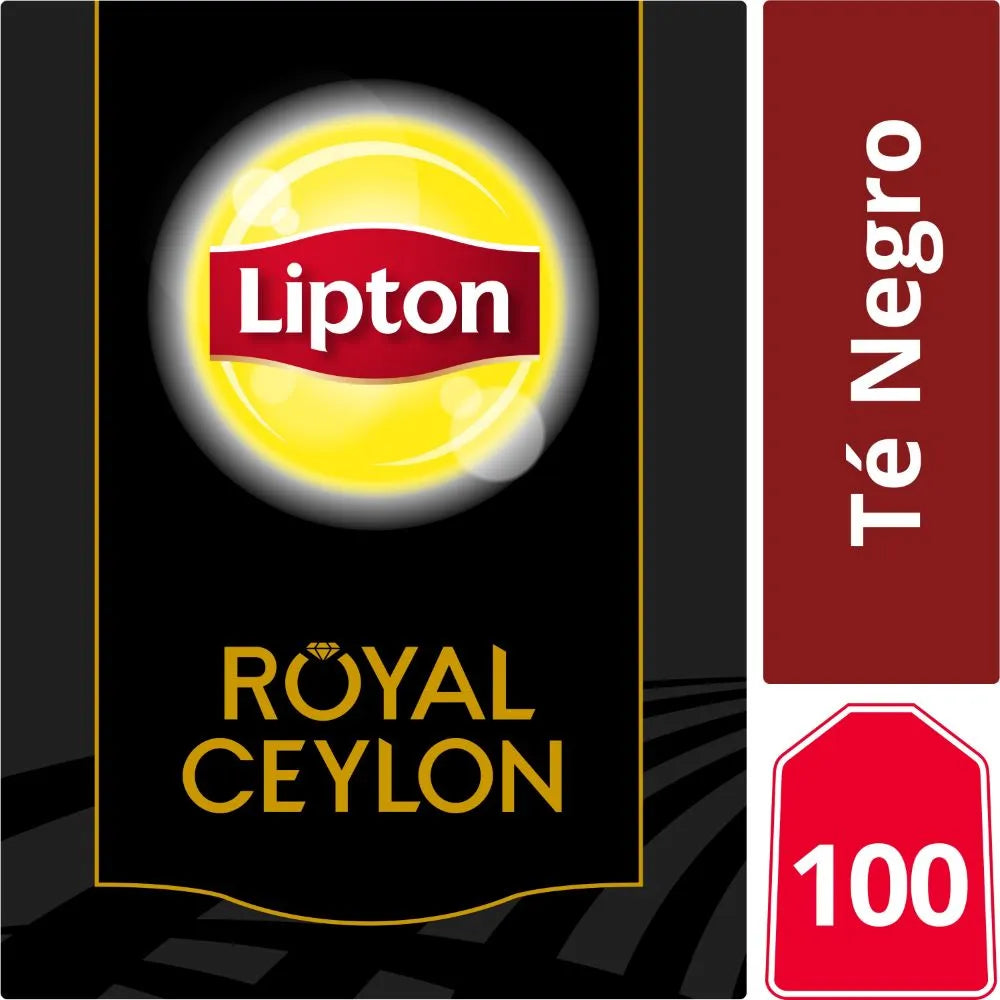 Té Negro Lipton Royal Ceylon 100 Bolsitas