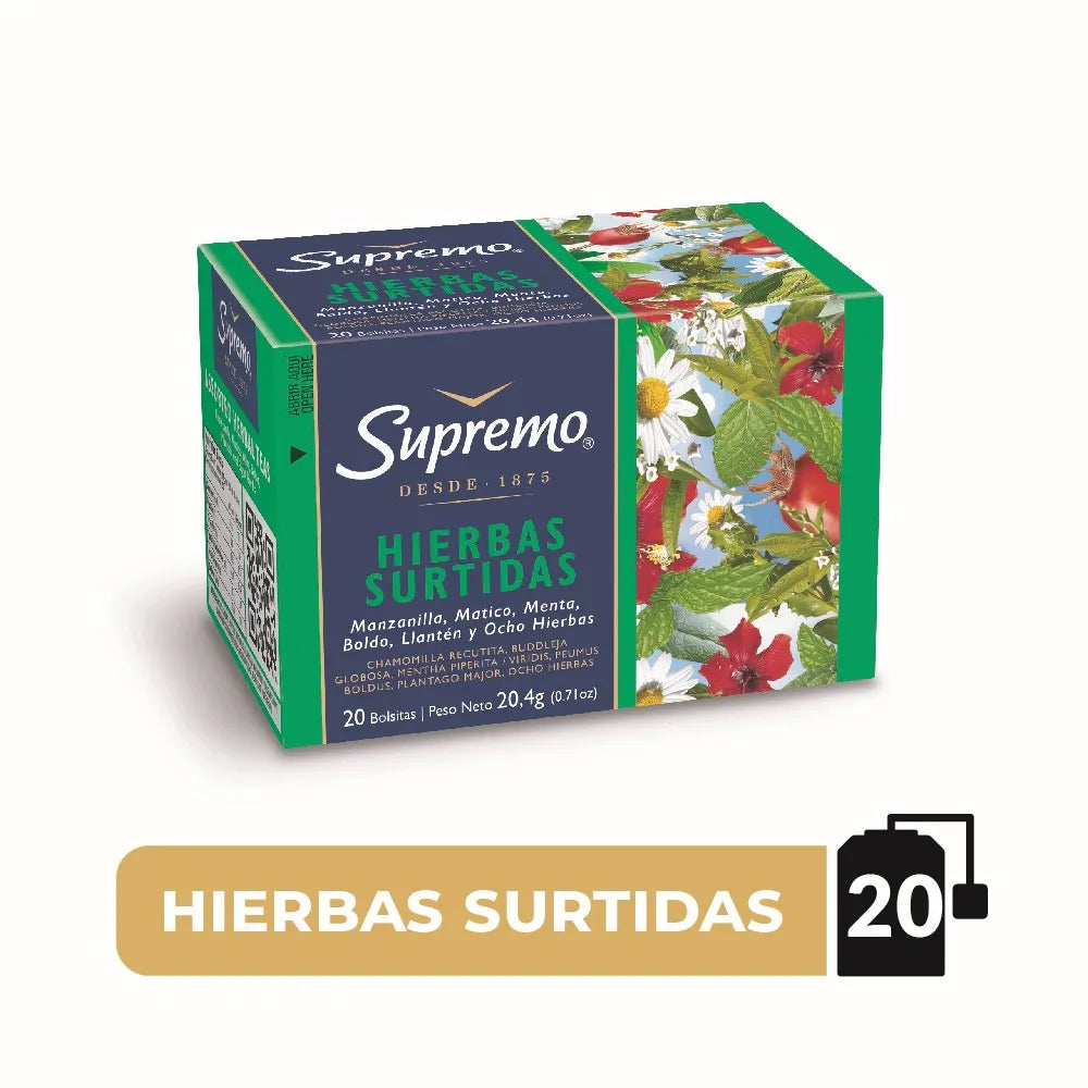 Té Hierbas Surtidas Supremo 20 Un