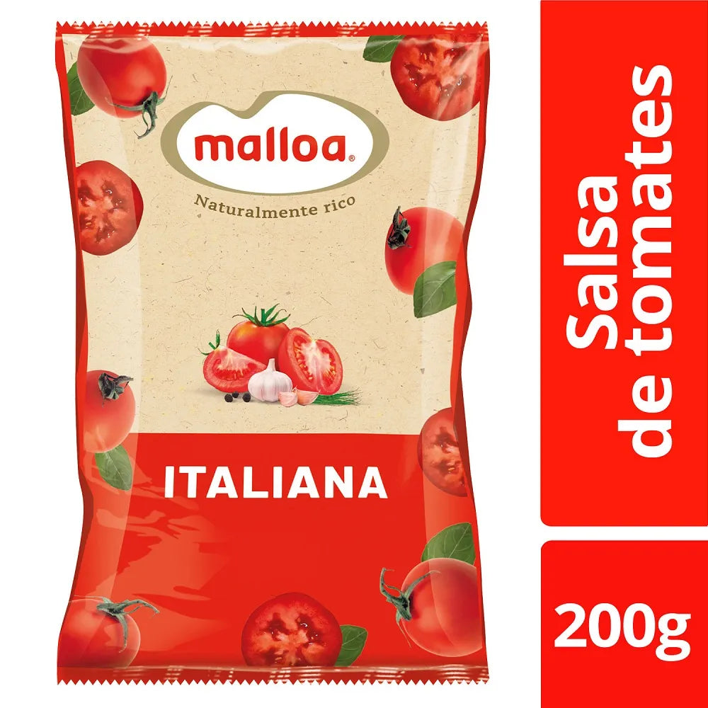 Salsa de Tomate Italiana Malloa 200 g