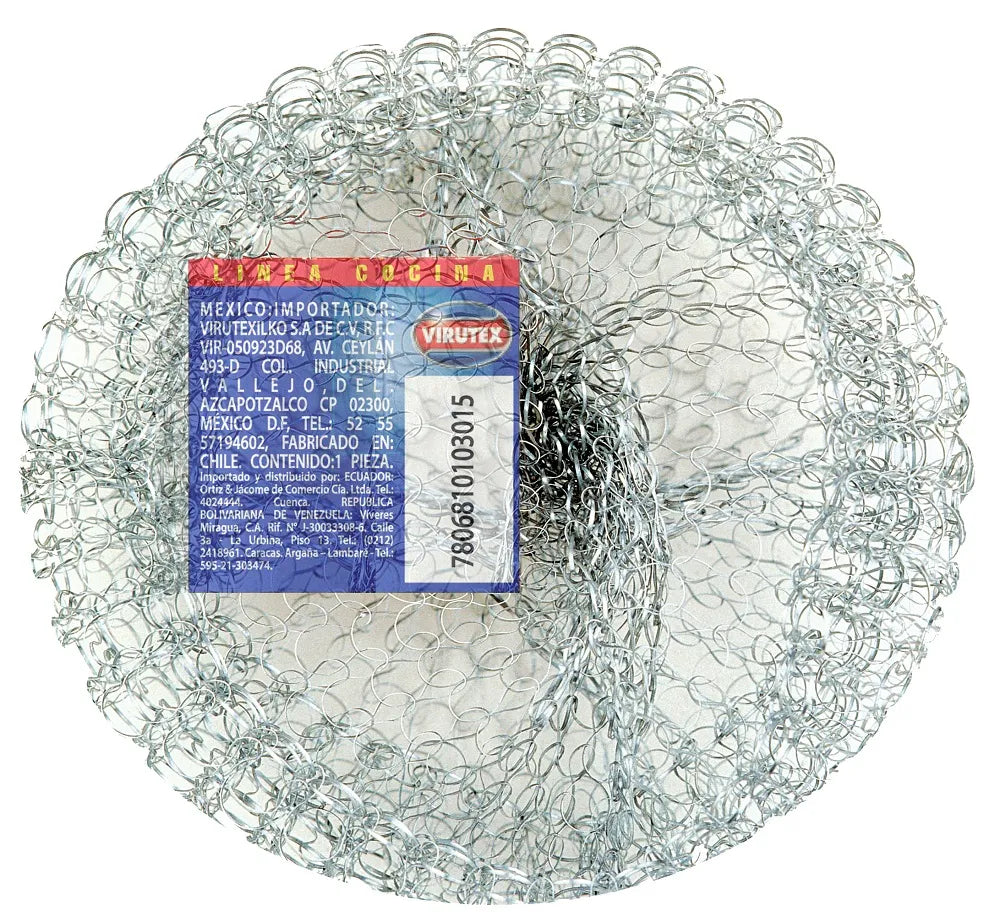 Esponja de Acero Plata Estándar Virutex