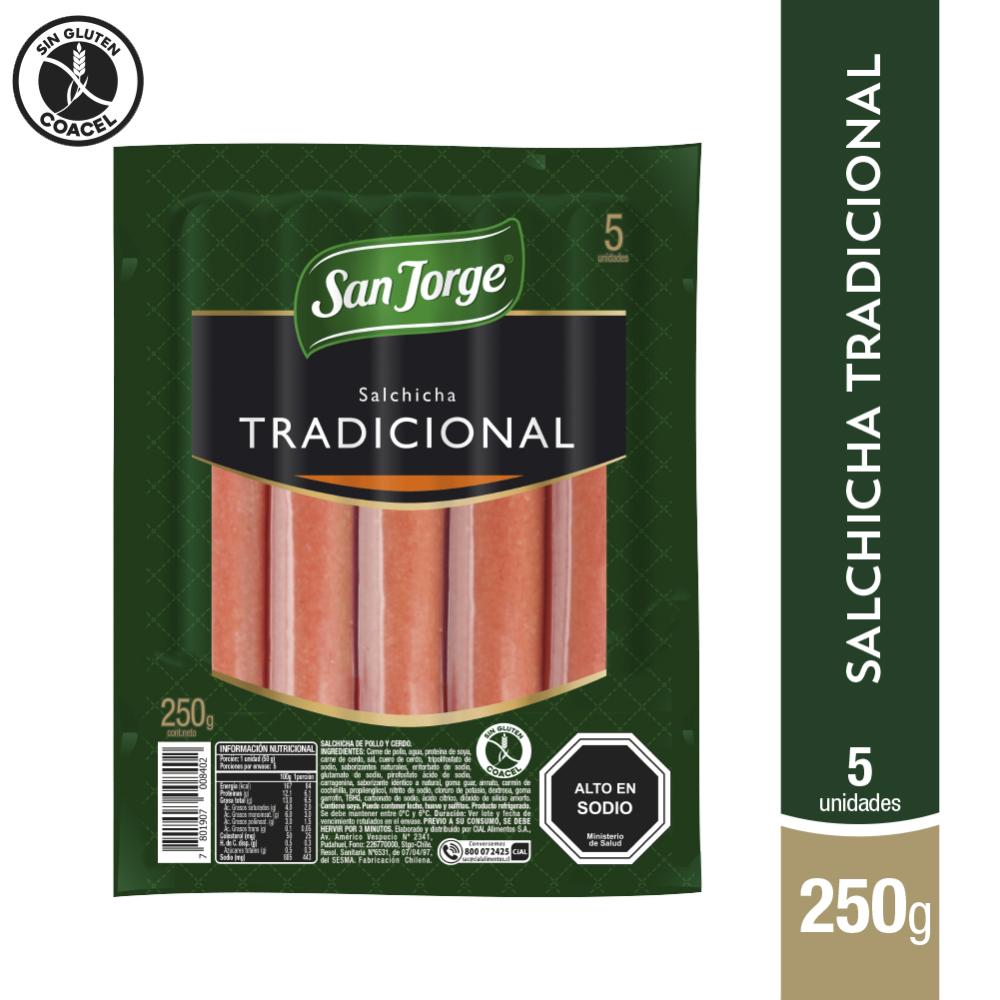 Salchicha Tradicional San Jorge 5 Un 250 g
