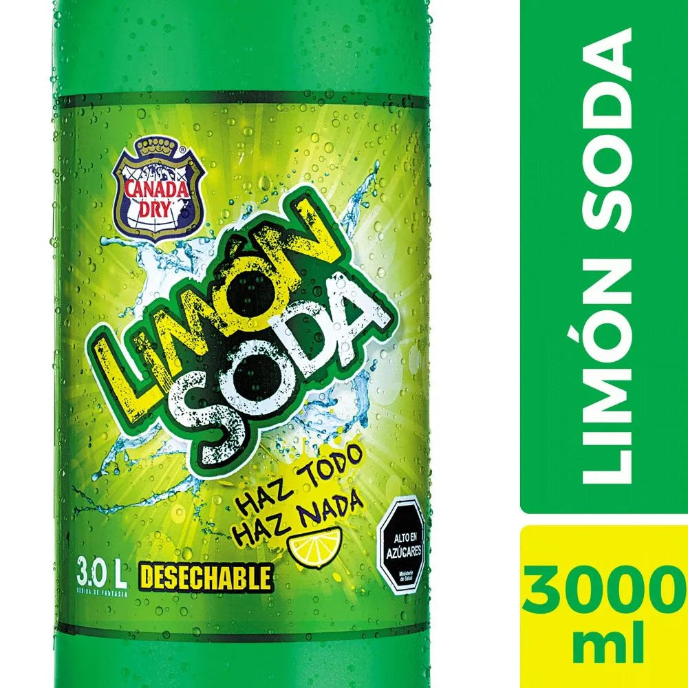 Bebida Limón Soda Desechable 3 Lt