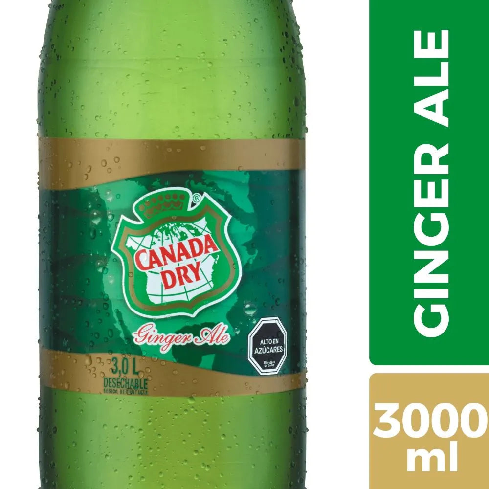 Bebida Canada Dry Ginger Ale Desechable 3 Lt