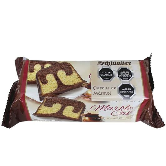 Queque Schlünder Marmolado Vainilla y Chocolate 400 Gr