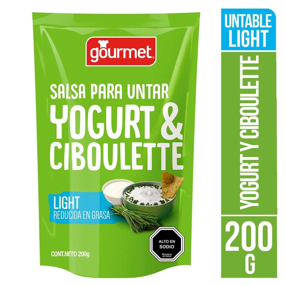 Salsa Yogurt y Ciboulette Gourmet 200 gr