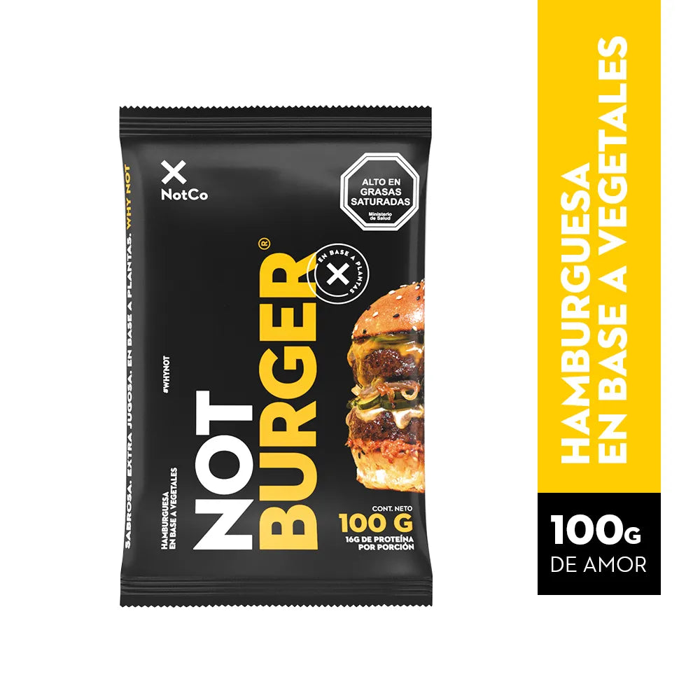 Hamburguesa Vegetal Not Burger 100 Gr