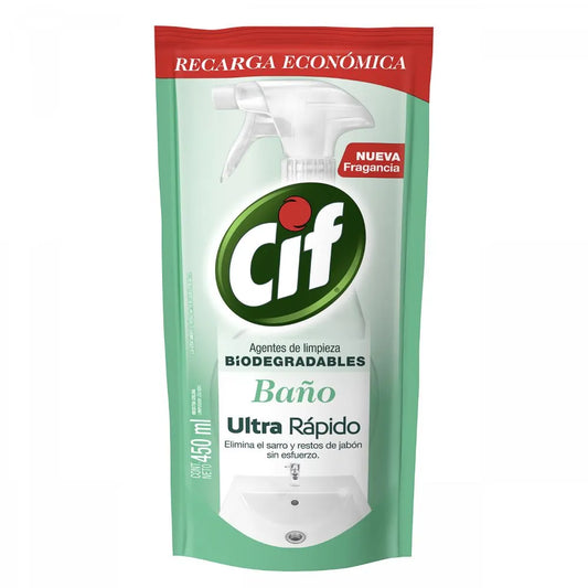 Limpiador Baño Recarga Doypack Cif 450ml
