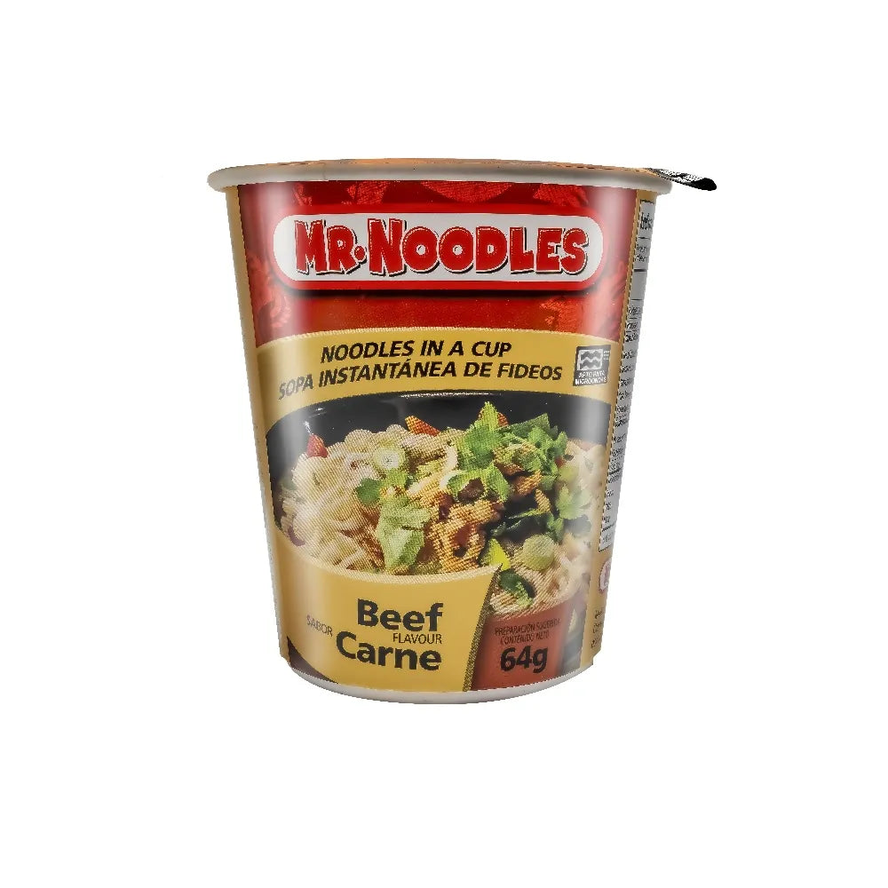 Sopa Instantánea Mr. Noodles Beef Cup 64 Gr