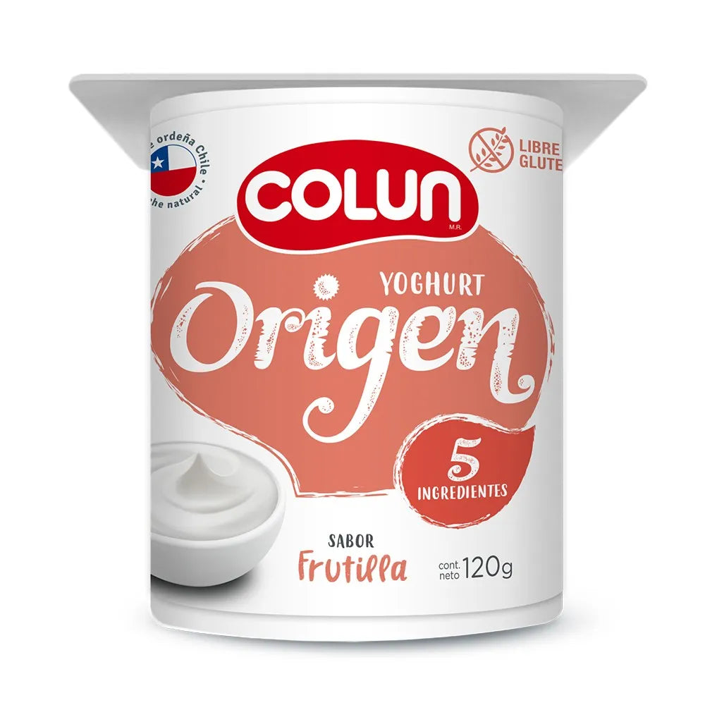 Yoghurt Colun Origen Frutilla 120 Gr