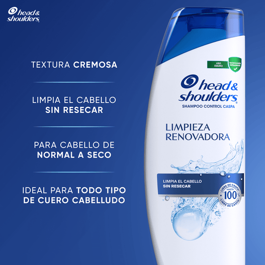 Shampoo Head&Shoulders Limpieza Renovadora 375 Ml