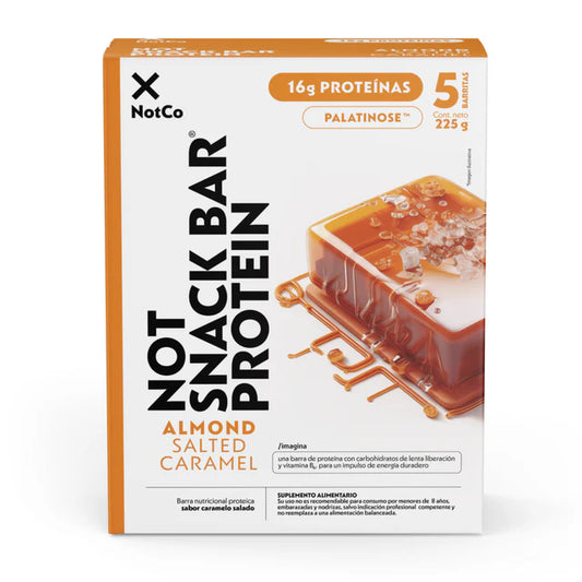 Barra de Proteína NotSnack Bar Almond Salted Caramel 45 g 5 un.