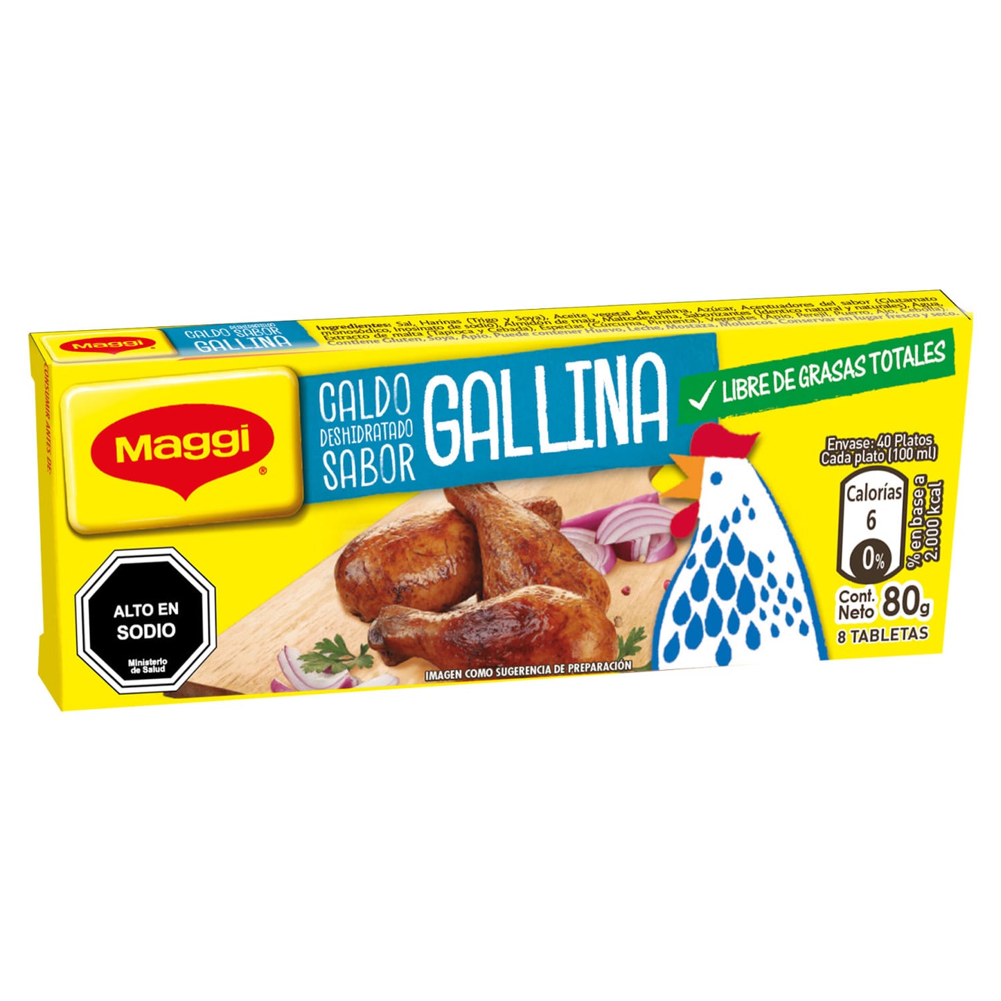 Caldo Sabor Gallina 8 Un Maggi 80 Gr