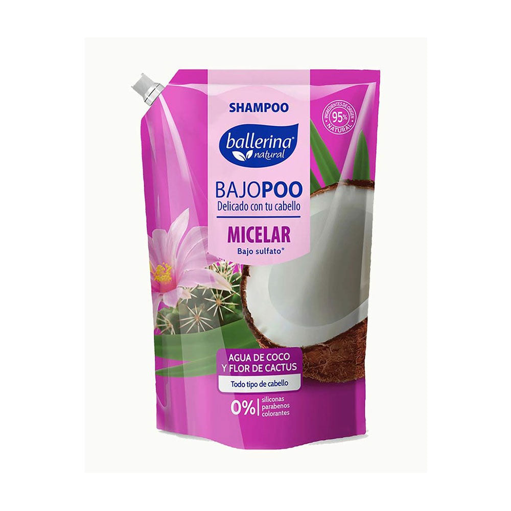 Shampoo Ballerina Micelar Bajo Poo 1000 Ml