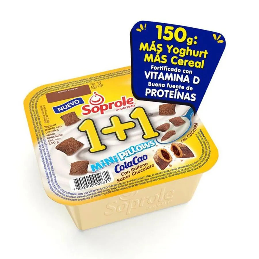 Yoghurt con Cereal 1+1 ColaCao Mini Pillows 150 g