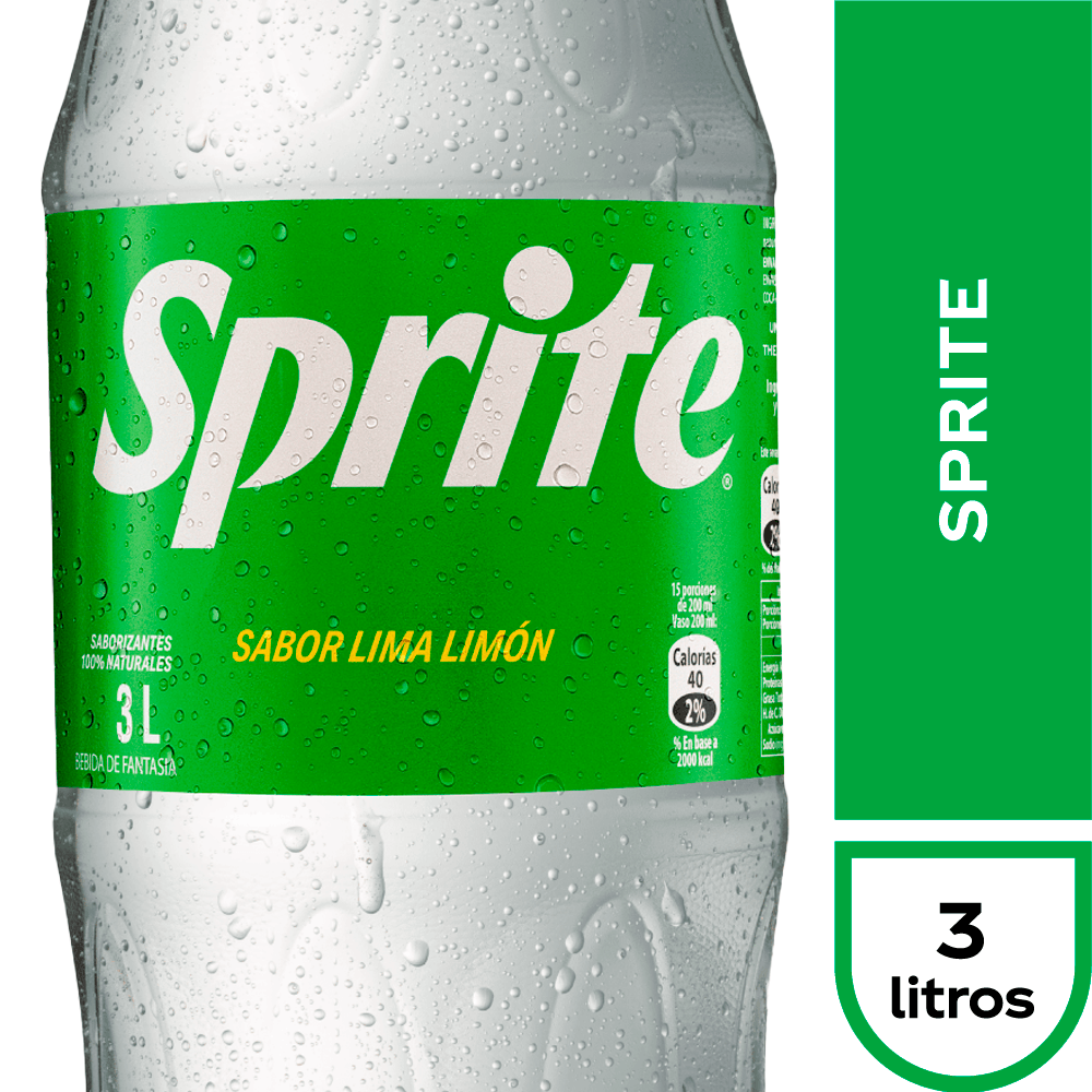 Bebida Gaseosa Sprite Desechable 3 Lt