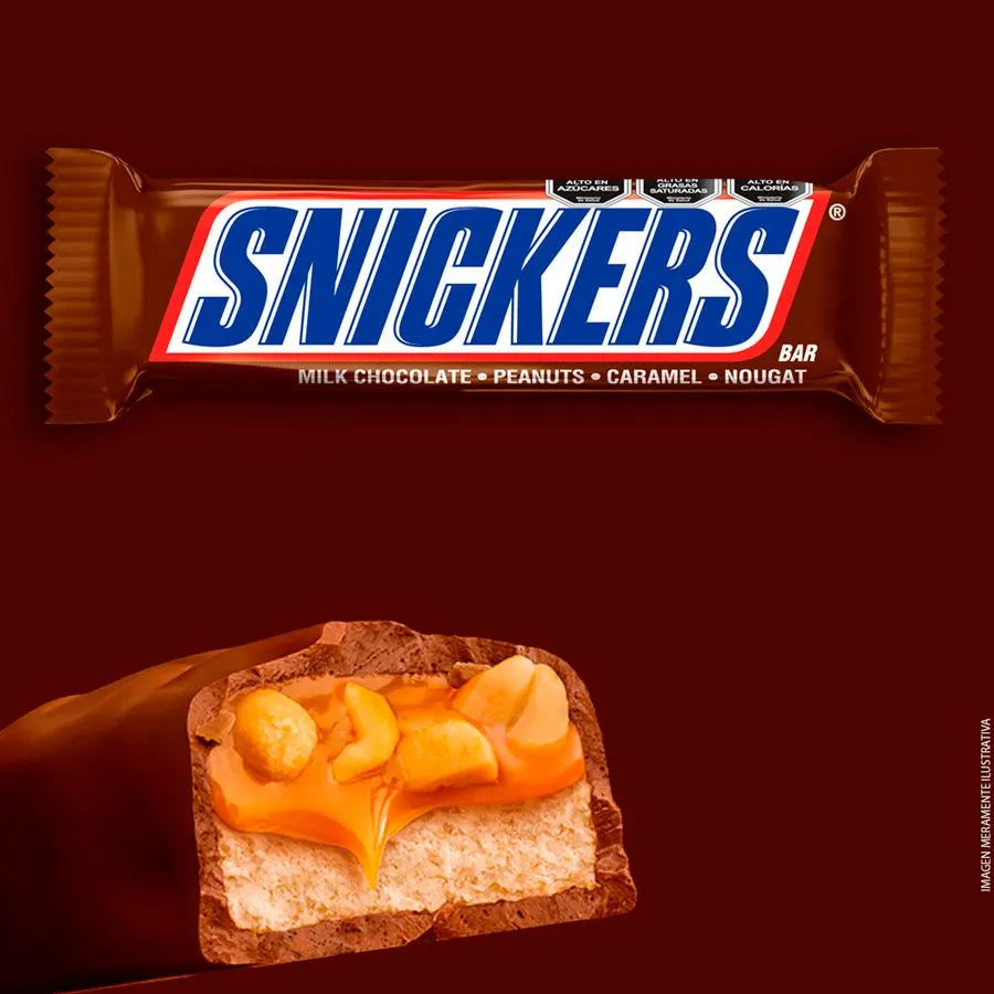 Chocolate Snickers Con Leche y Maní 52.7 g