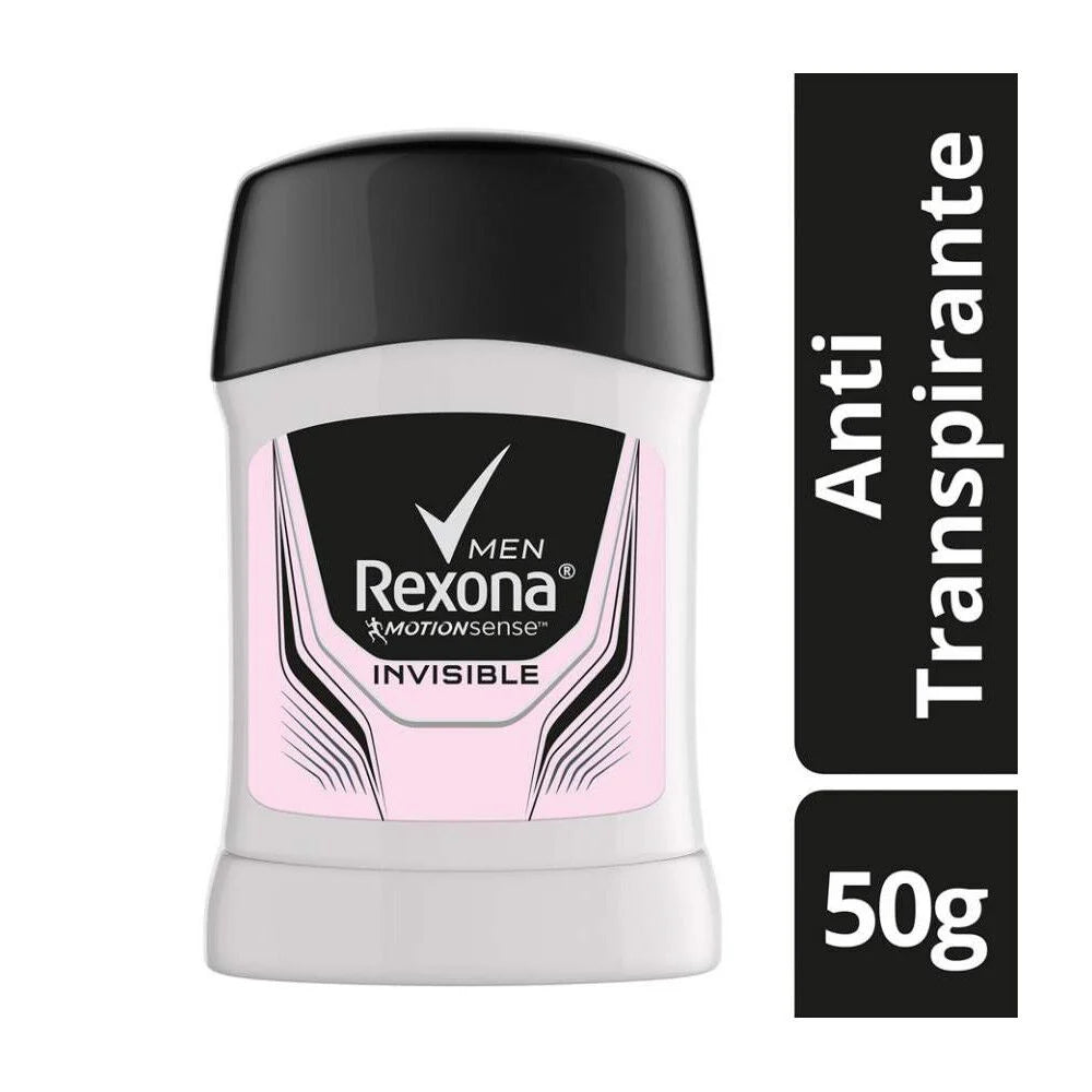 Desodorante Barra Rexona Men Invisible 50 Gr