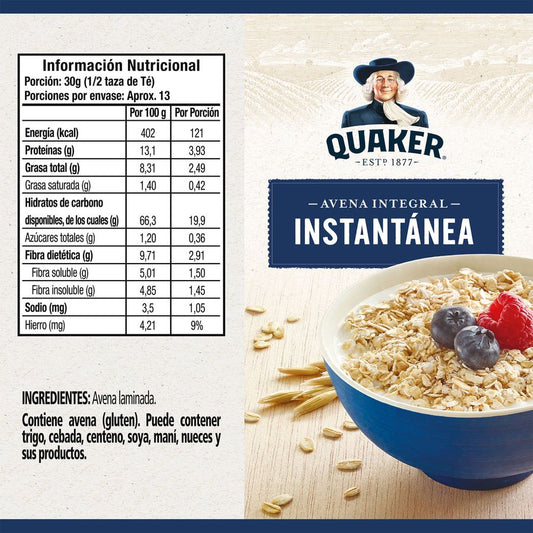 Avena Quaker Instantánea 400 g