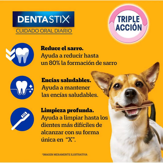 Snack Perro Adulto Pedigree Dentastix Razas Pequeñas 3 un.