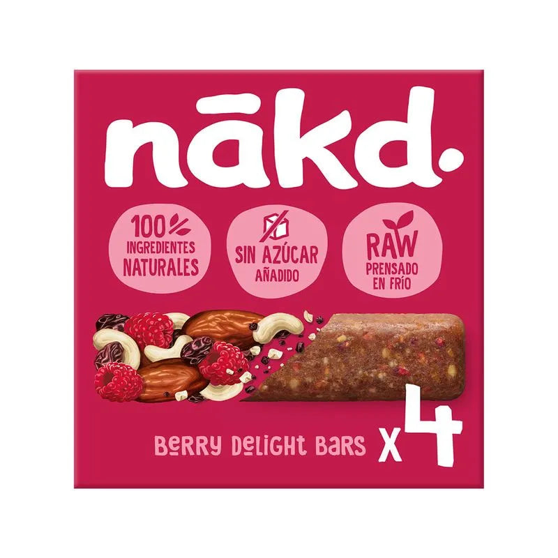 Barras Nakd Fruit Delight 4un 140g