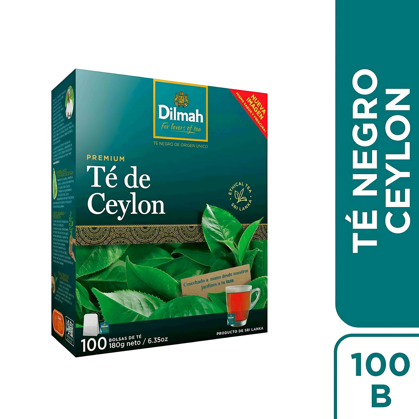 Té Negro Premium de Ceylon Dilmah 100 Un