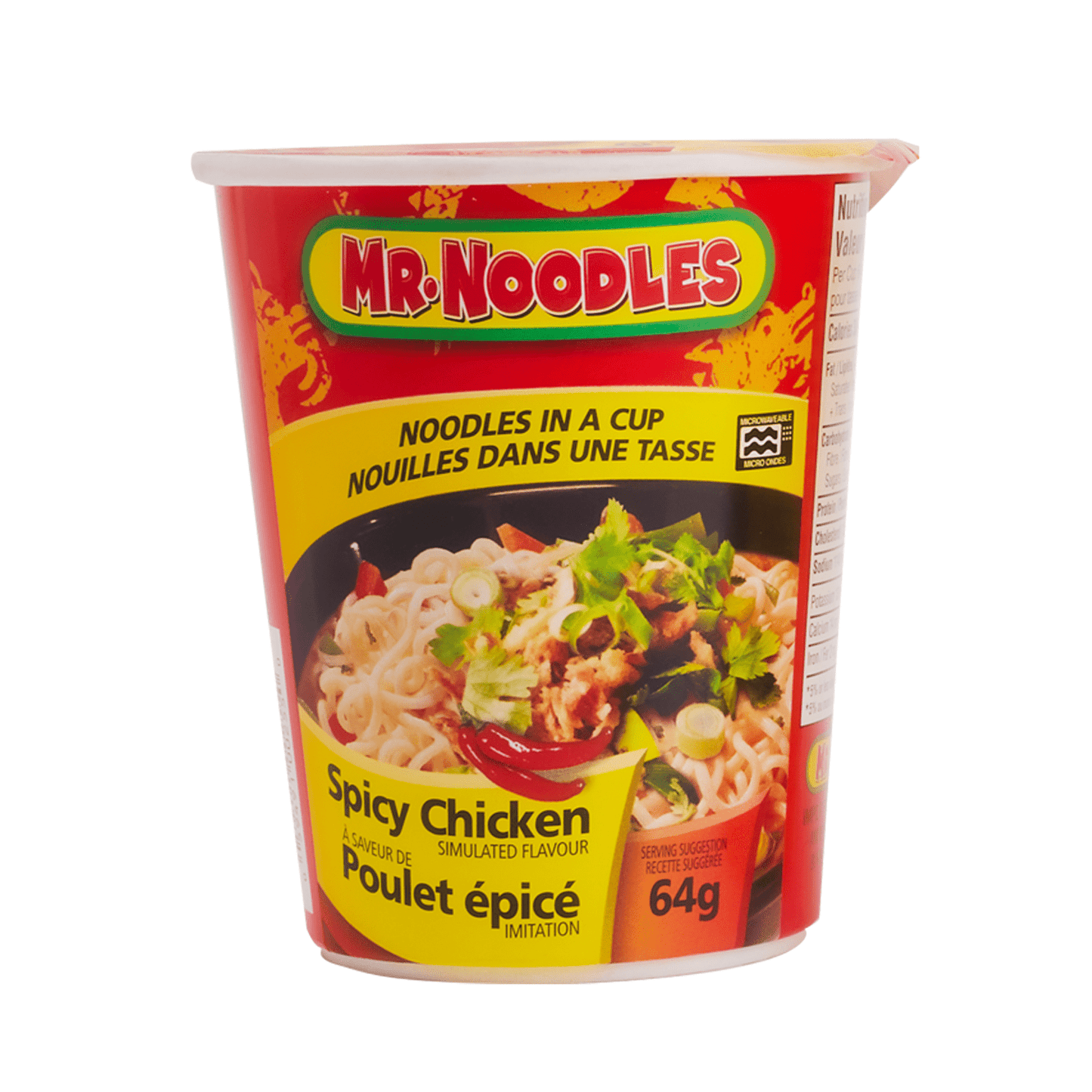 Sopa Instantánea Mr. Noodles Pollo Picante 64 Gr