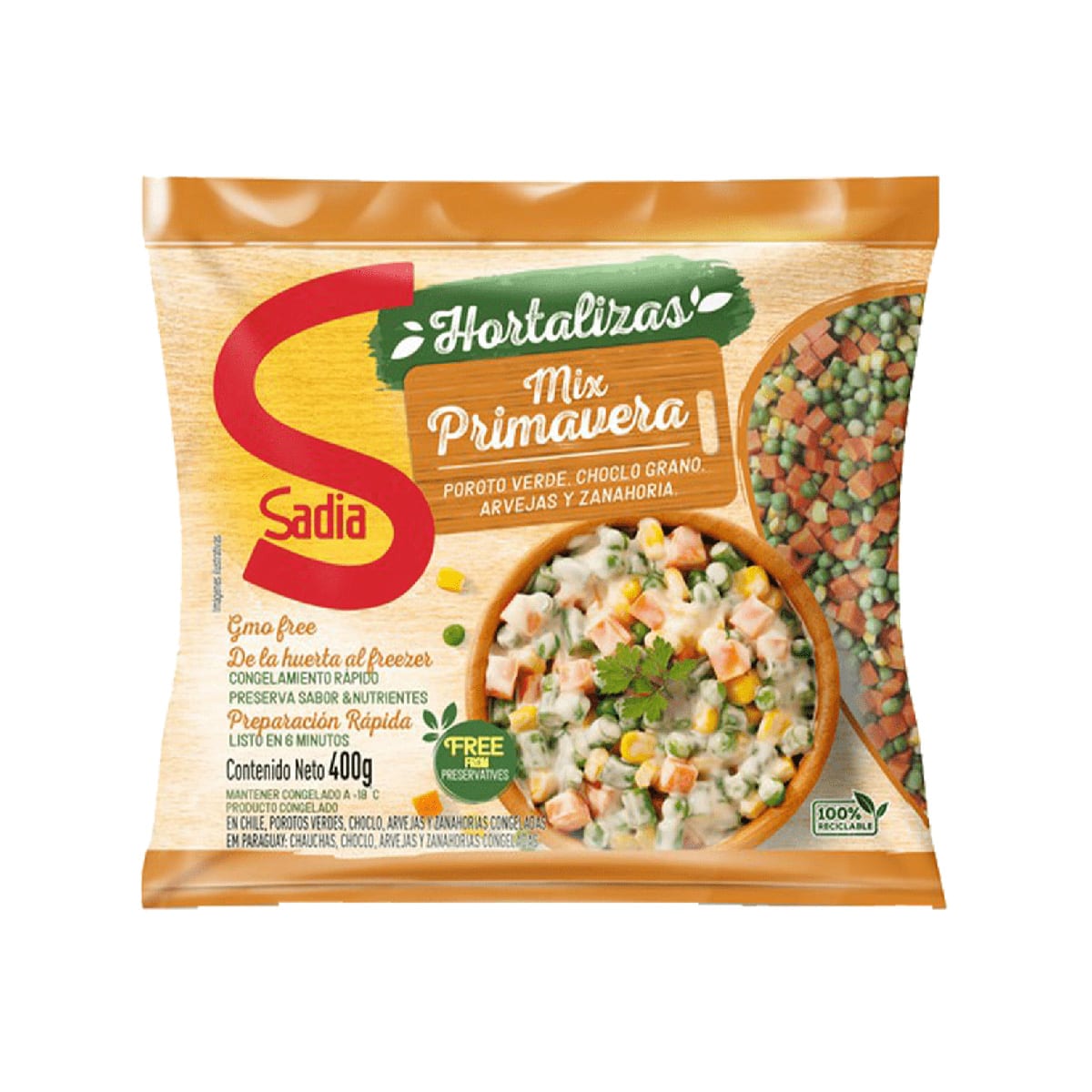 Ensalada Mix Primavera Sadia 400 Gr