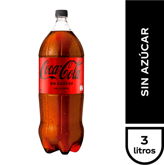 Bebida Coca Cola Zero Desechable 3.0 Lt