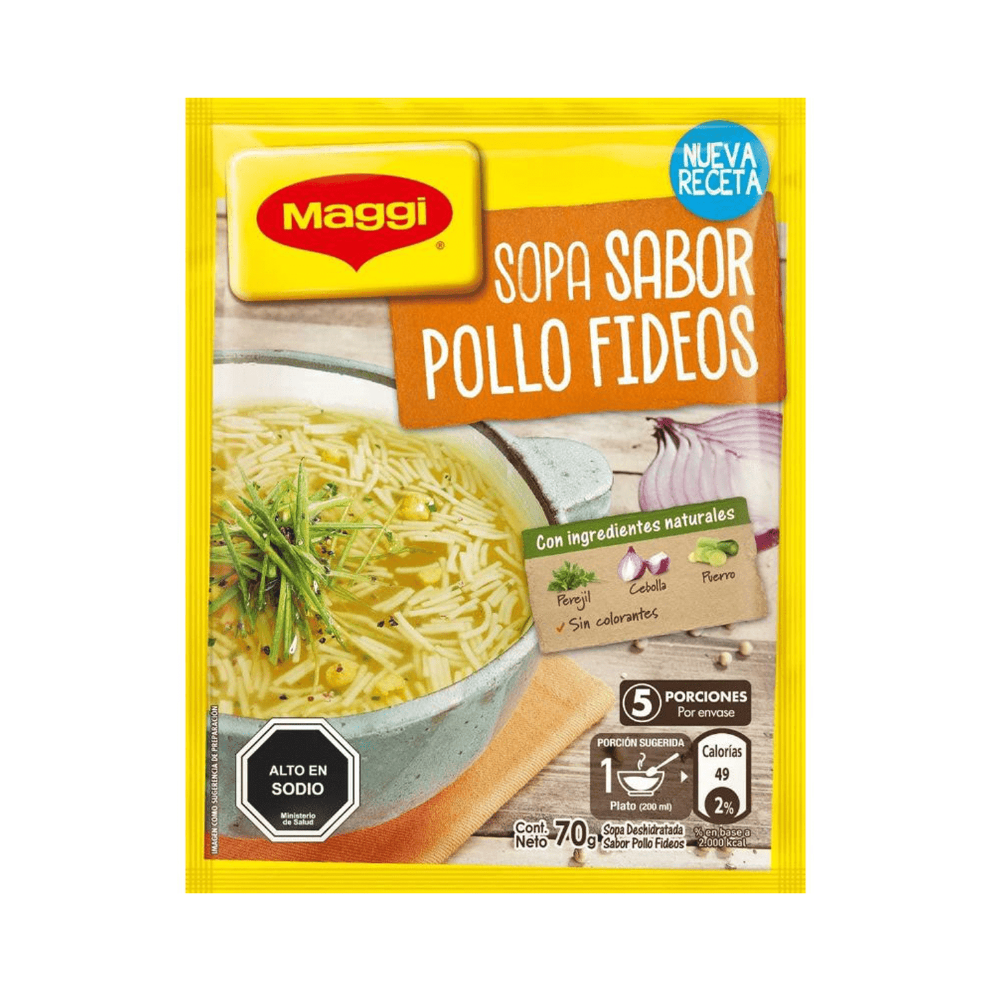 Sopa Pollo Con Fideos Maggi 70 Gr