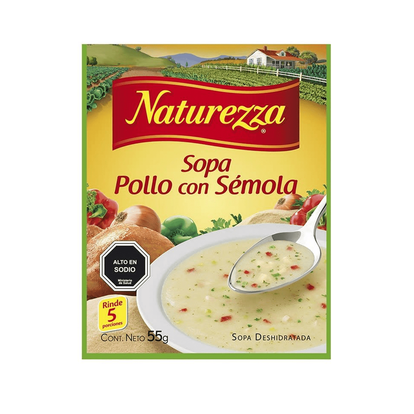 Sopa Pollo Sémola Naturezza 55 Gr