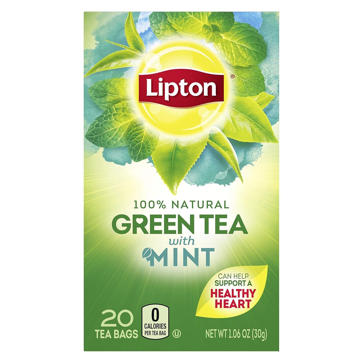 Té Verde Lipton Menta 20 Bolsitas