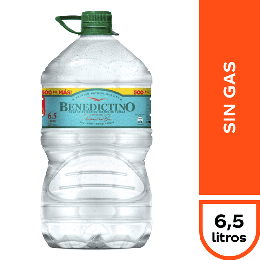 Agua Sin Gas Benedictino 6.5 Lt