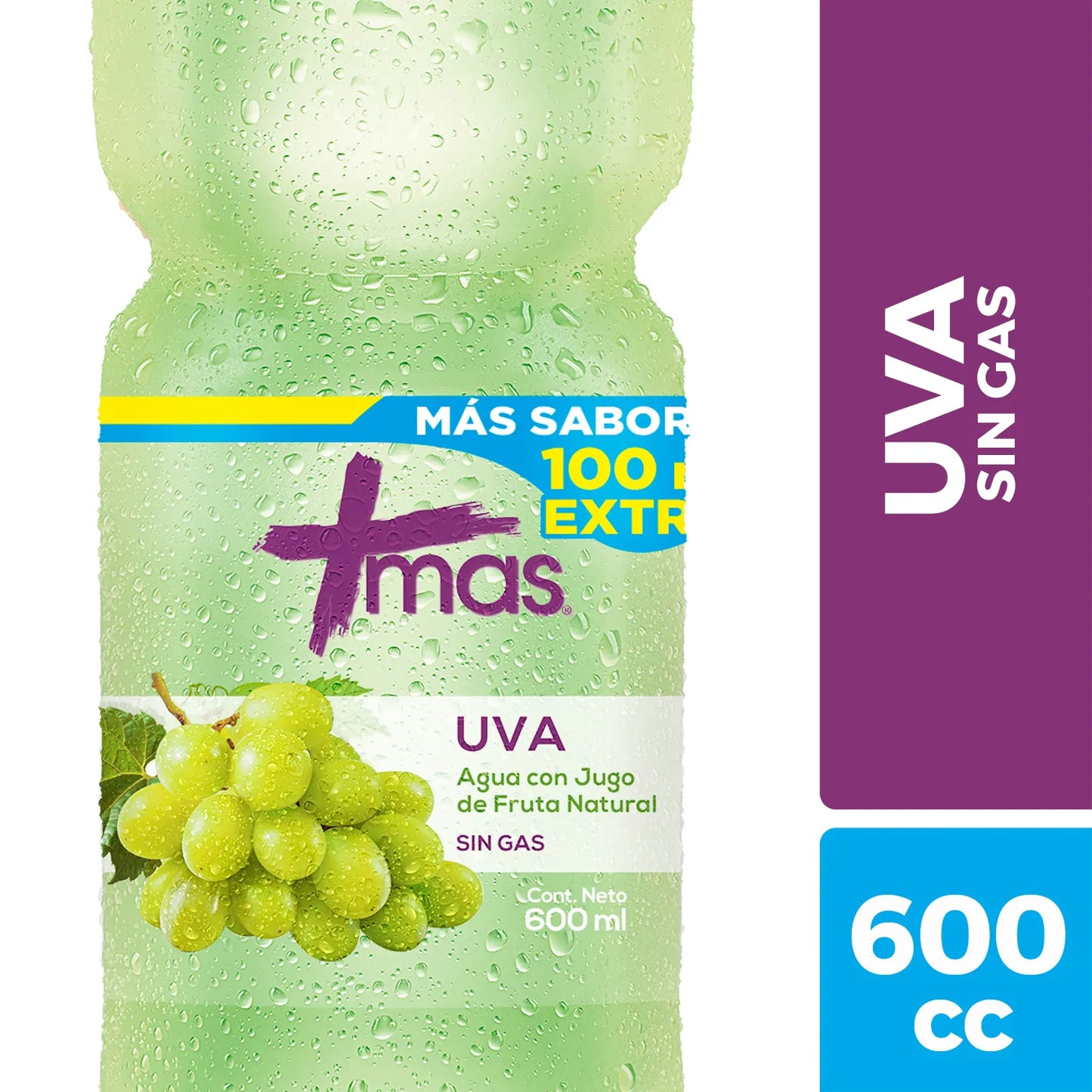 Agua Saborizada Mas Uva 600 ml