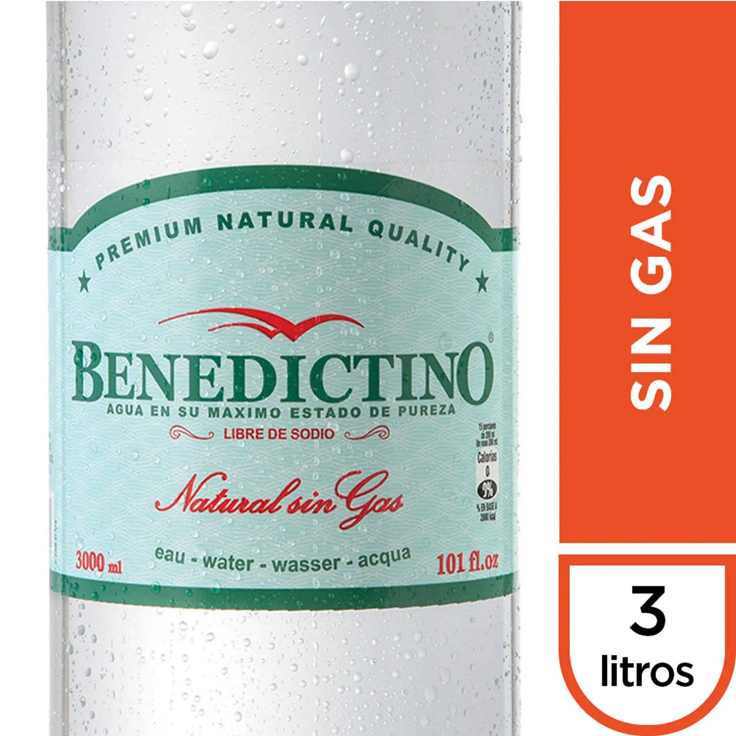 Agua Mineral Benedictino Sin Gas 3 Lt