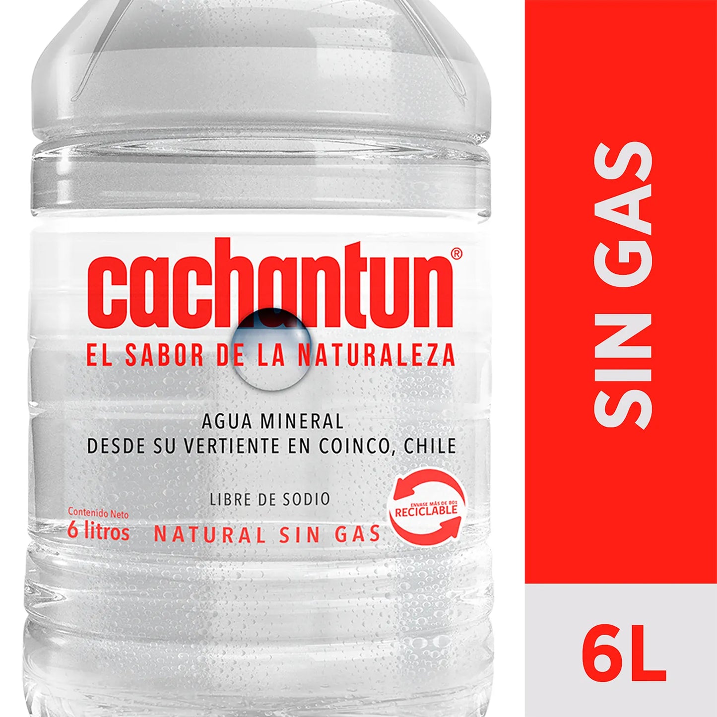 Agua Mineral Sin Gas Cachantun 6 Lt