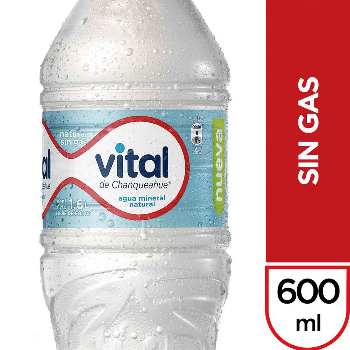 Agua Mineral Vital Sin Gas 600 ml