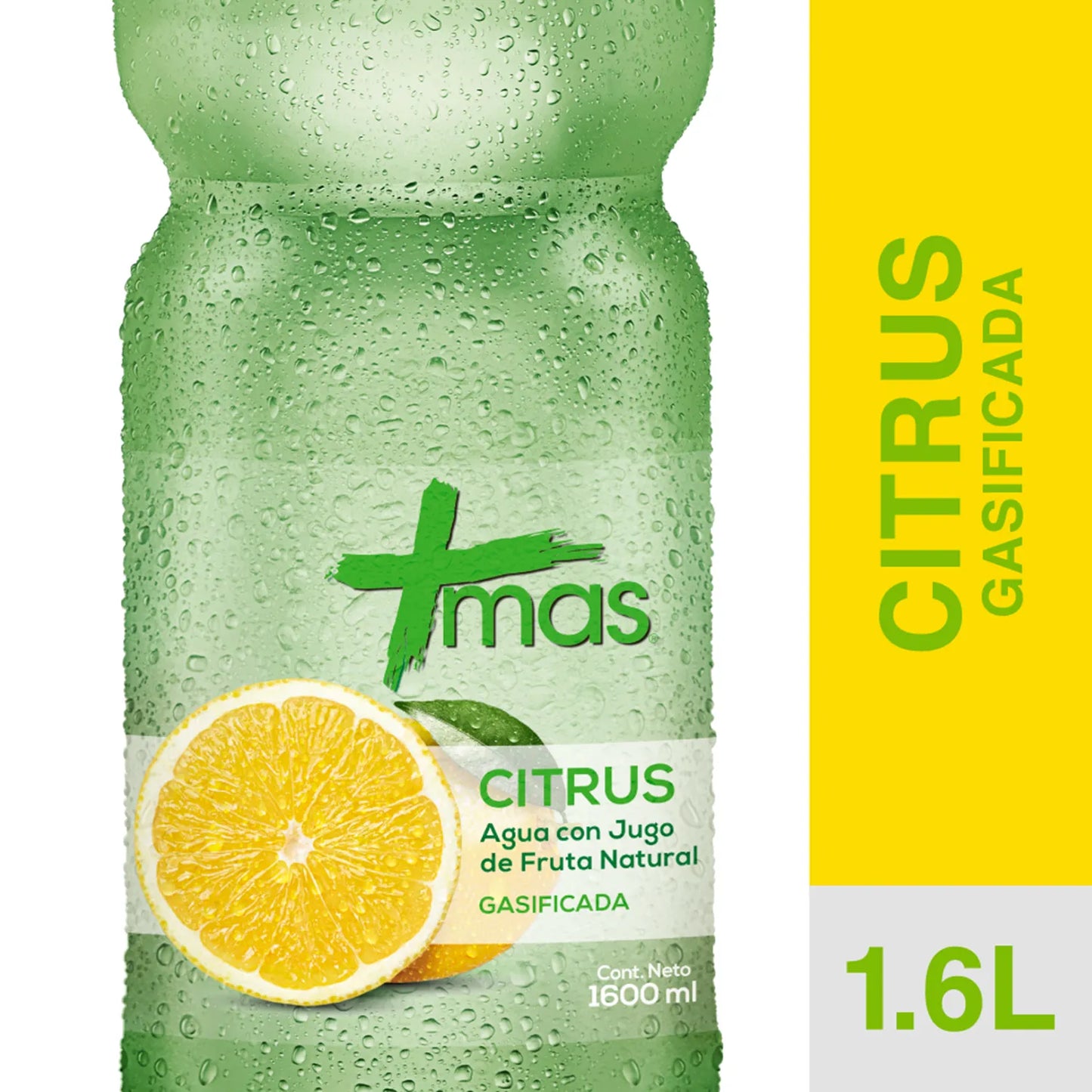 Agua Saborizada Mas Citrus Gasificada 1.6 Lt