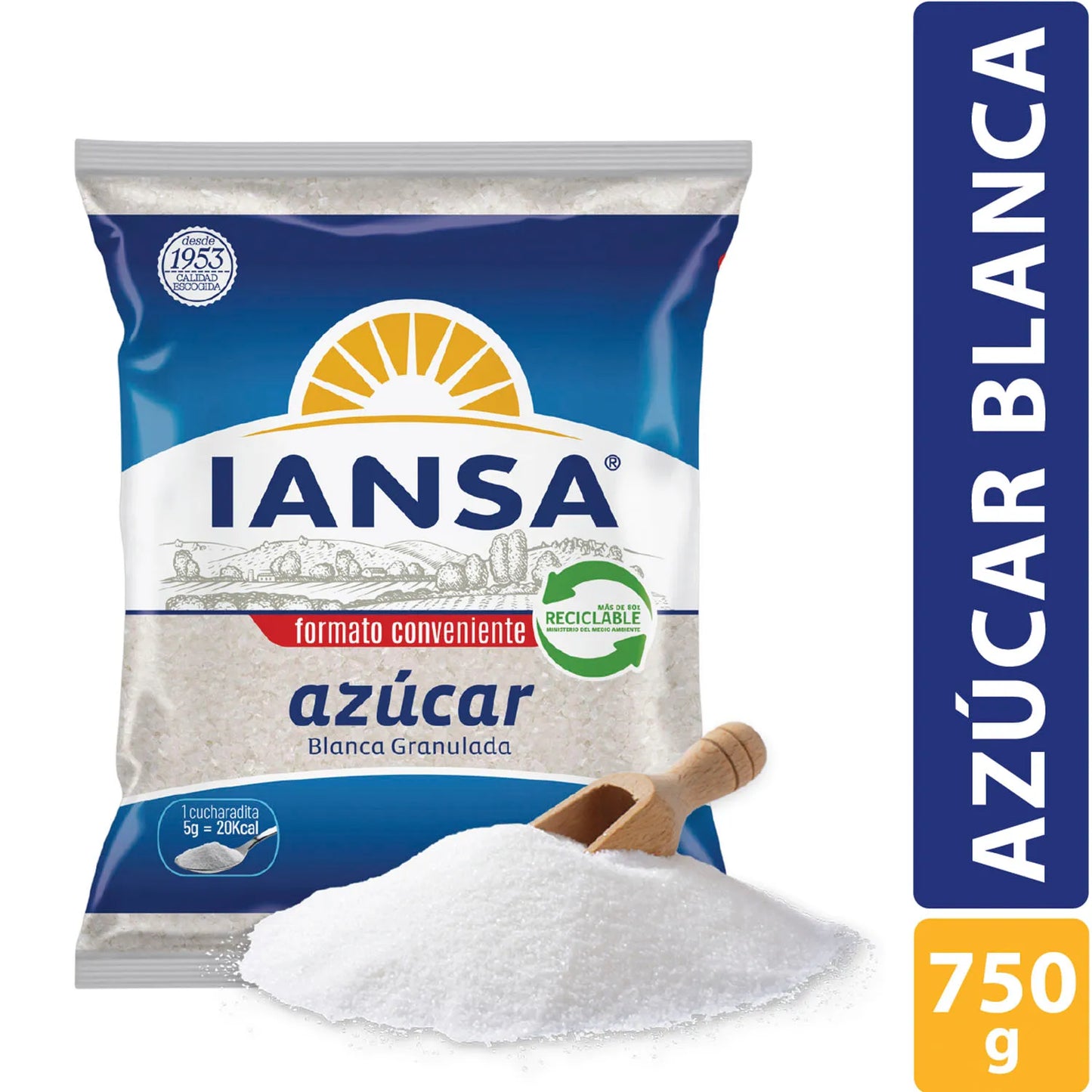 Azúcar Blanca Iansa 750 Gr