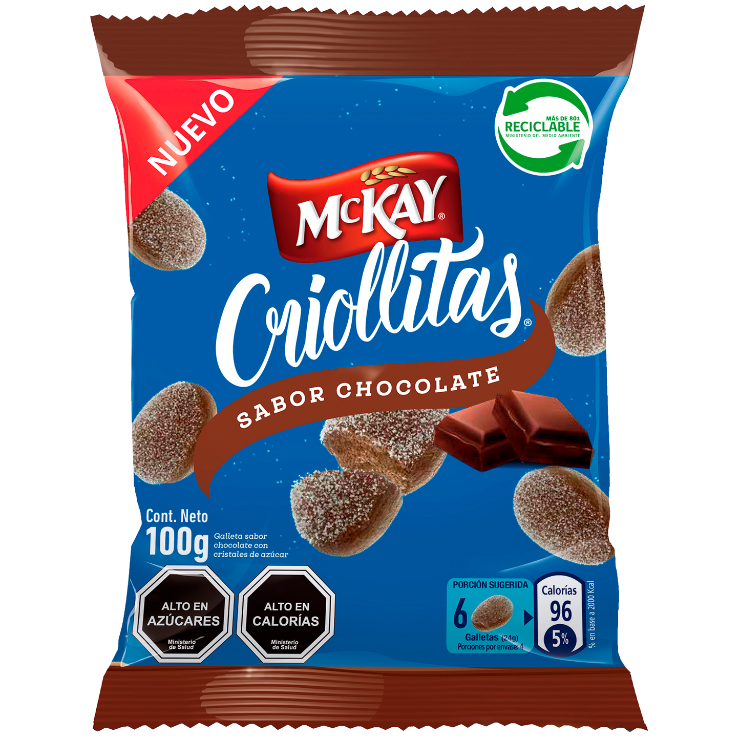Criollitas Chocolate Mckay 100 Gr