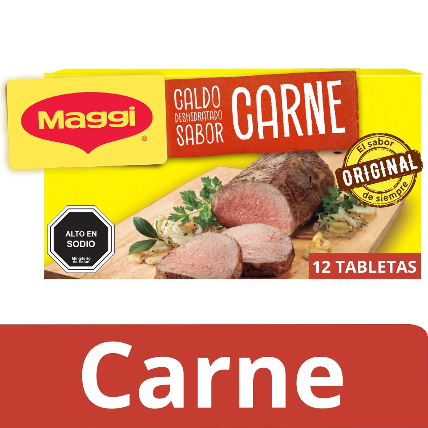 Caldo Sabor Carne 12 Tabletas Maggi 120 Gr