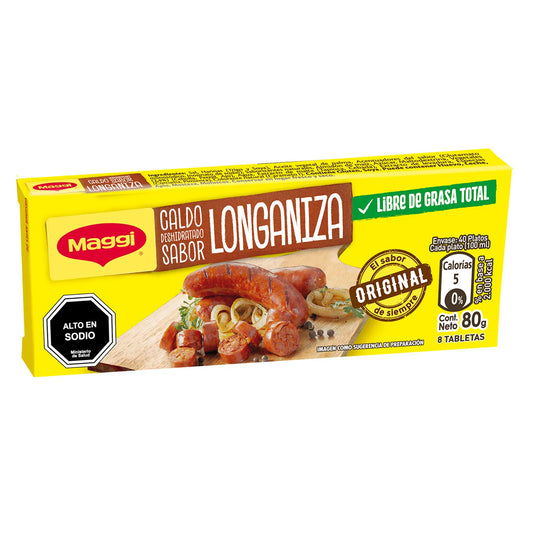 Caldo Sabor Longaniza Maggi 80 Gr