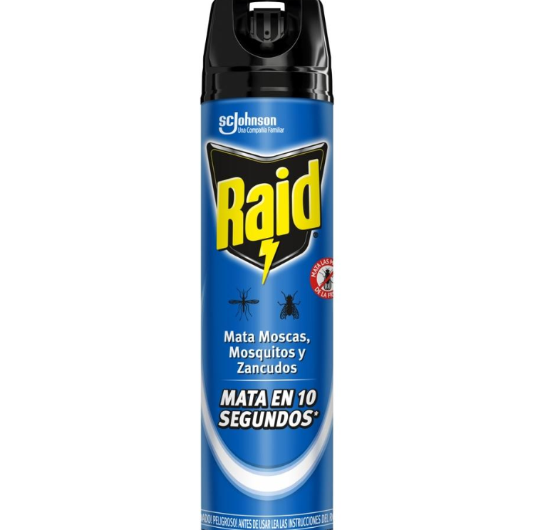 Insecticida Raid Mata Moscas Mosquitos Zancudos Aerosol 304 Gr