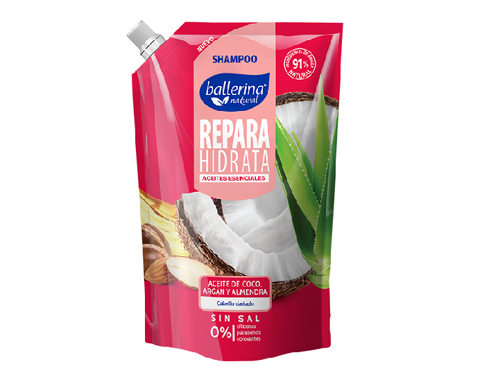 Shampoo Ballerina Repara Hidrata 1000 Ml