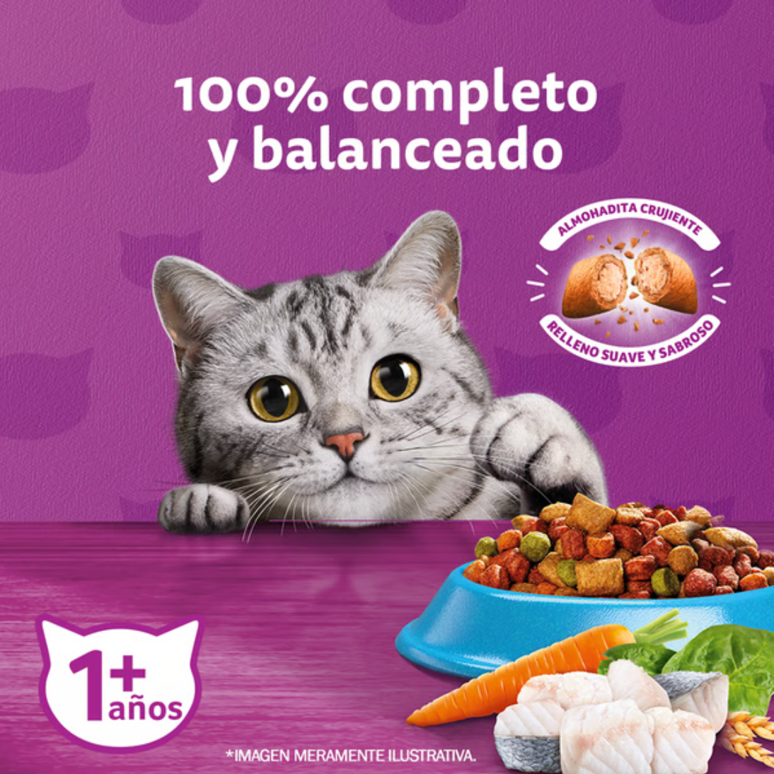 Alimento Seco para Gatos Whiskas Sabor Pescado 10 Kg