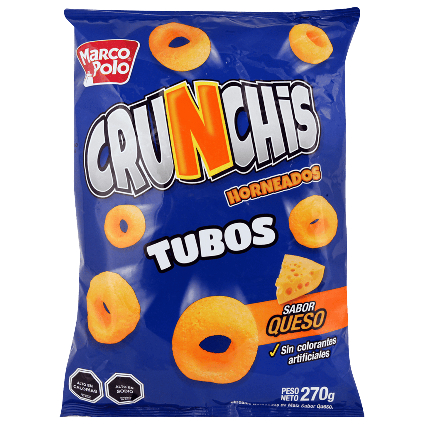 Crunchis Tubos Queso Marco Polo 300 Gr