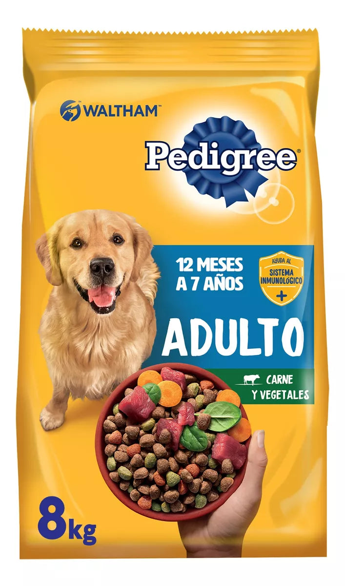 Alimento para Perro Adulto Pedigree Sabor Carne Vegetales 8 Kg
