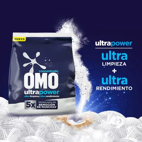 Detergente en Polvo Omo Concentrado Ultra Power 400g