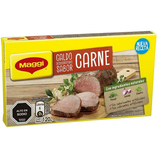Caldo Sabor Carne 12 Tabletas Maggi 120 Gr