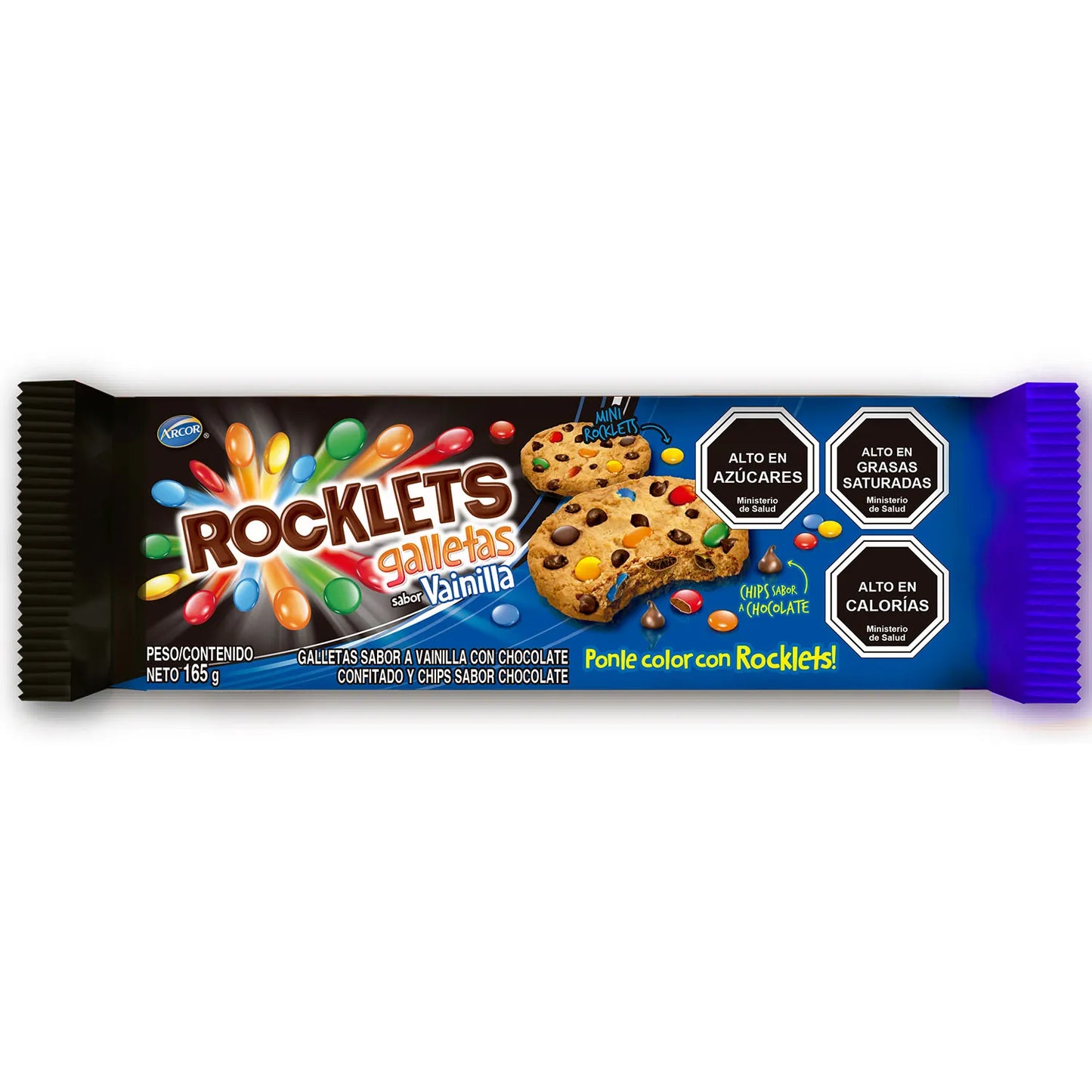 Galleta Rocklets Sabor Vainilla 165 Gr